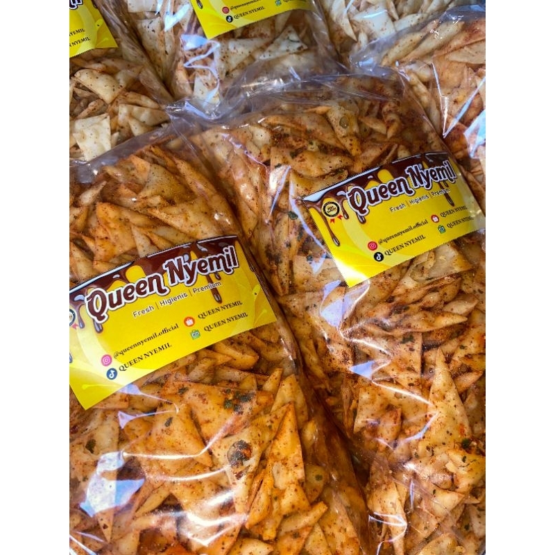 

(PROMO) QUEEN NYEMIL ½kg Keripik Pangsit PREMIUM