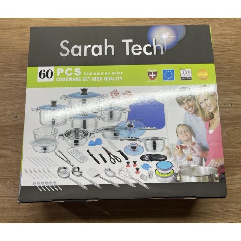 Sarah Tech Cookware Set 60pcs Swiss QC