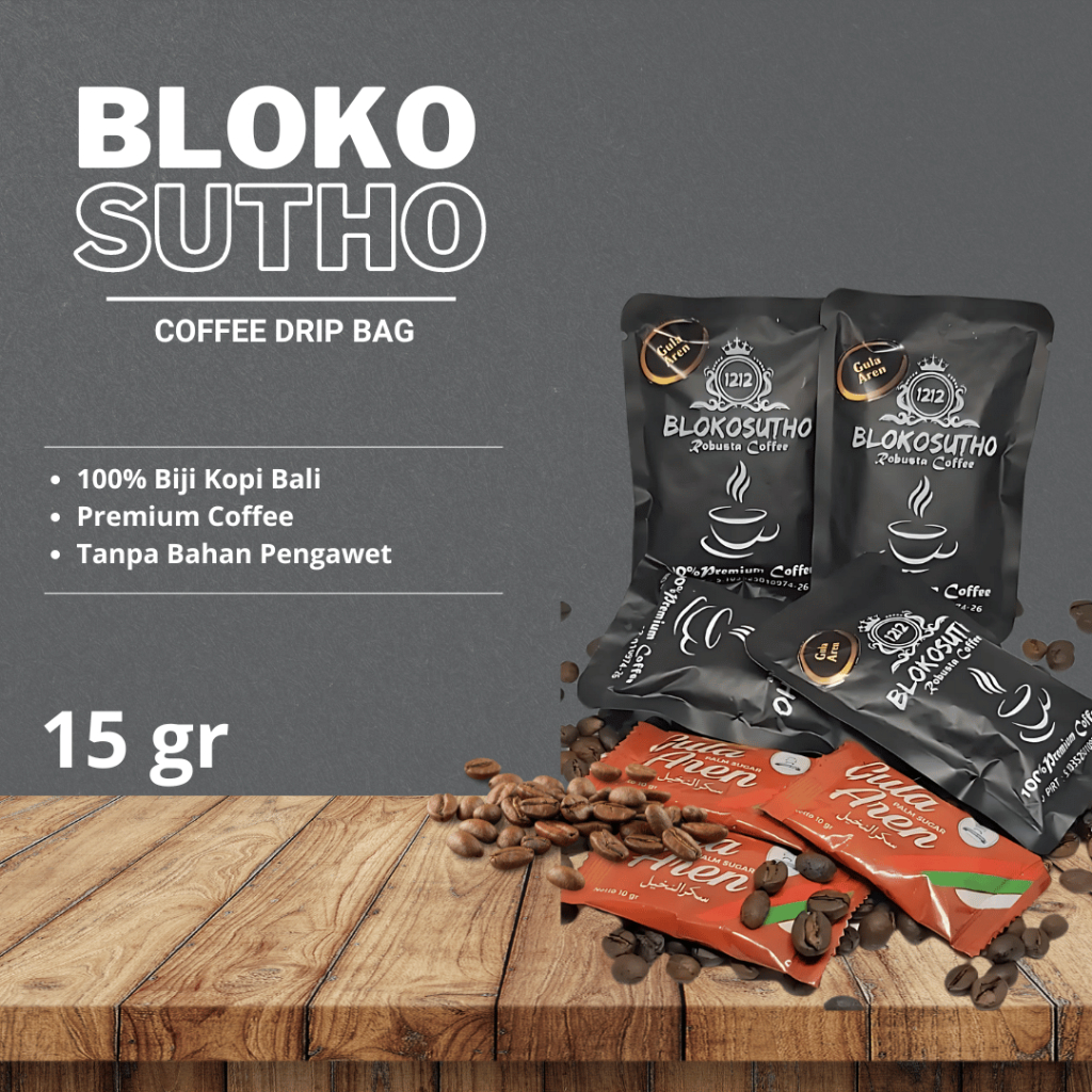 

BLOKOSUTHO Coffee Drip Bag The Cold Crafters Easy Drip + Gula Aren