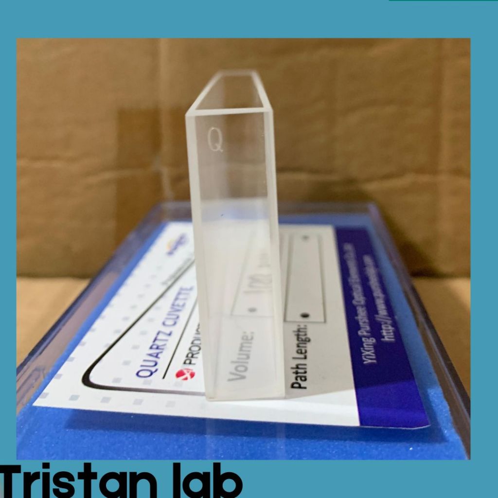 Quartz Cuvette With Lid(100Mm)/Quartz / Kuvet 10 cm kuarsa