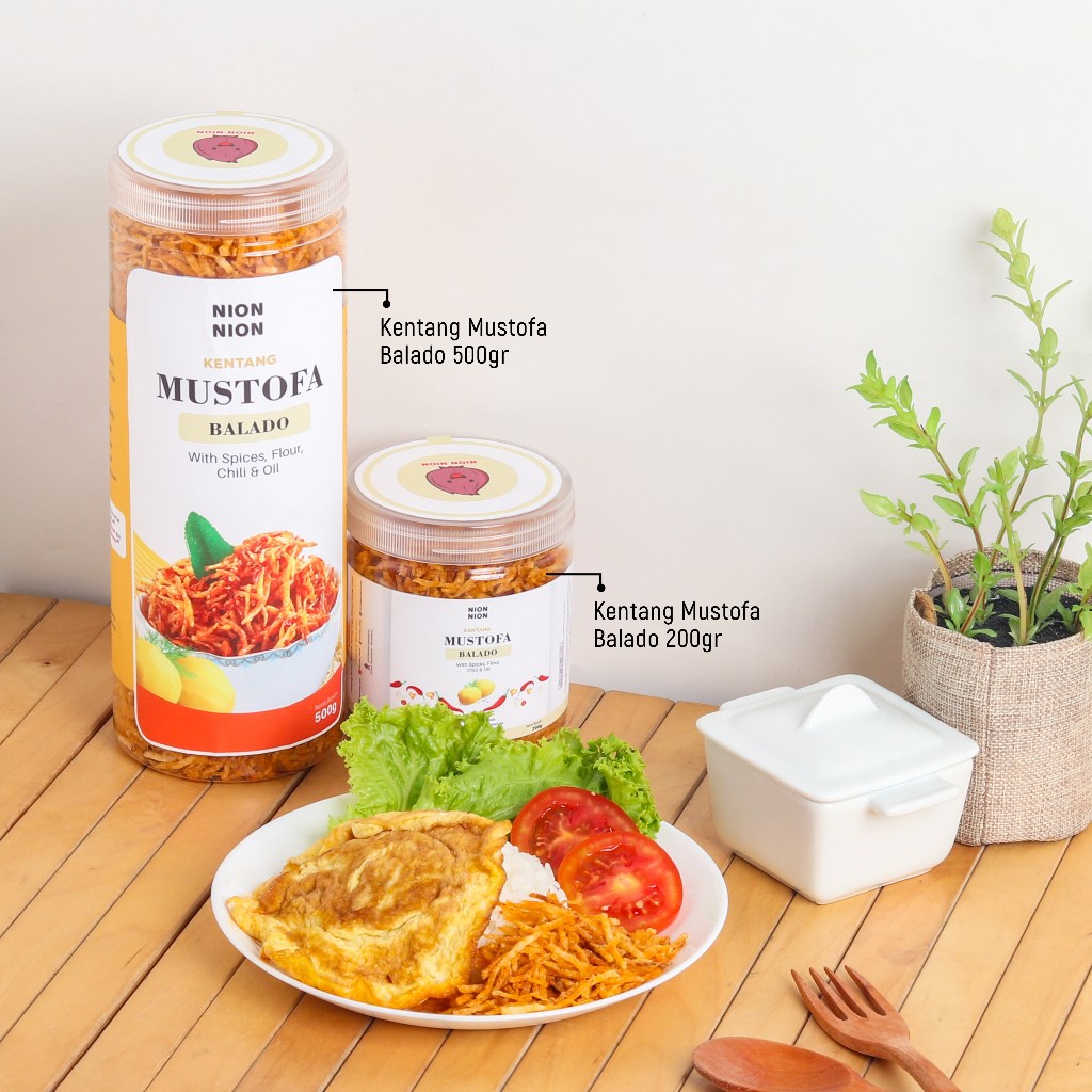 

QH Kentang Mustofa Balado 500 Gram Kentang Kering Mustofa Pedas Manis Teri Kacang Kentang Goreng -
