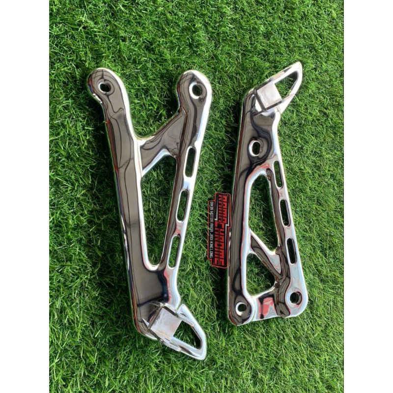 BRACKET DUDUKAN STEP BELAKANG RX KING CROME ORI