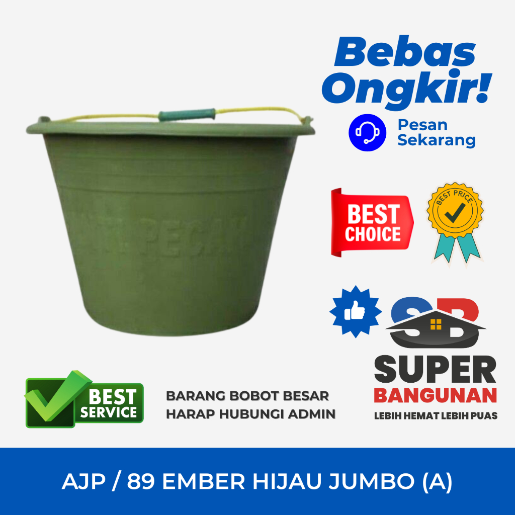 AJP / 89 EMBER HIJAU JUMBO (A) | ANTI PECAH