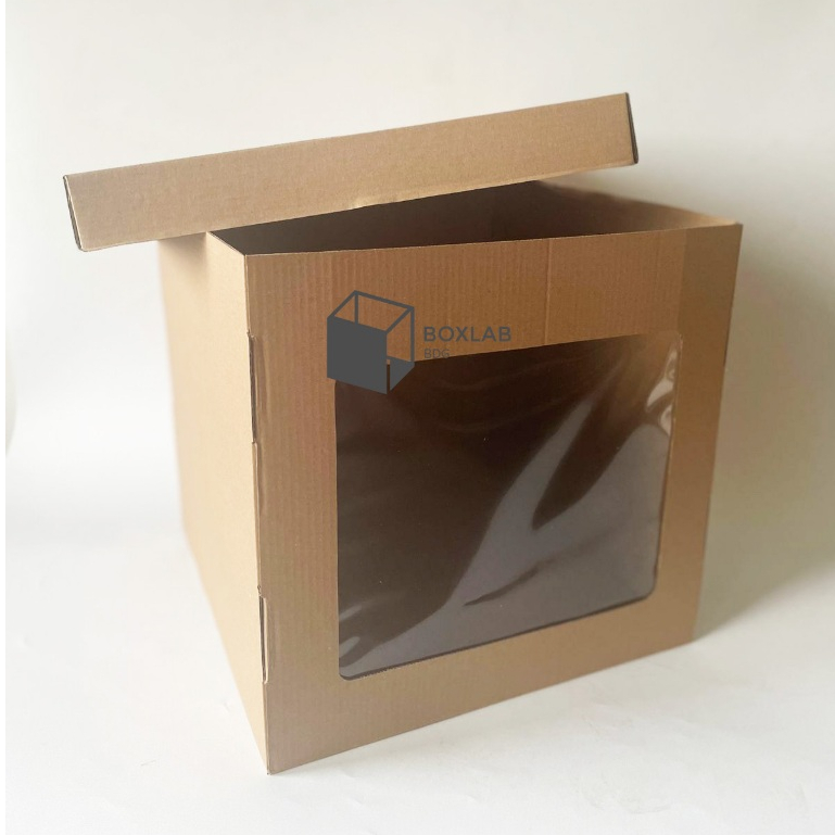 

Box Jendela Mika Tinggi 30x30x29.5 cm, Box Chiffon Cake, Tart Pudding, Packaging E flute CM 3030295