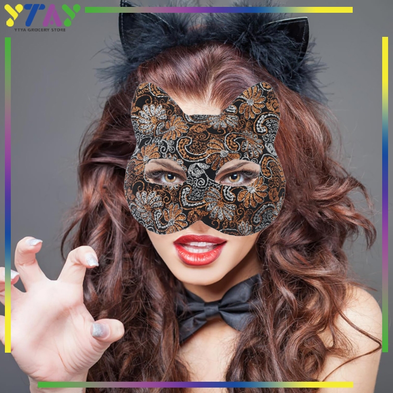 Topeng Pesta Binatang Animal Perlengkapan Pesta Dewasa Topeng Rubah Jepang Topeng Lukis Kucing