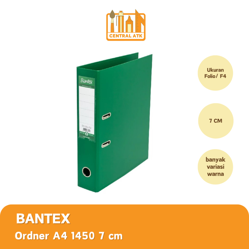 

ORDNER BANTEX A4 1450-15 7cm WARNA GRACE GREEN