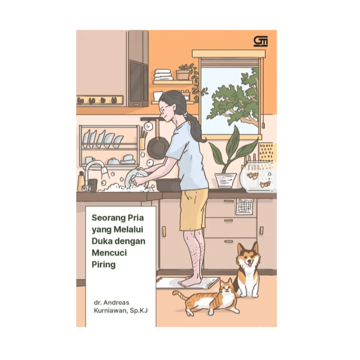 Seorang Pria yang Melalui Duka dengan Mencuci Piring