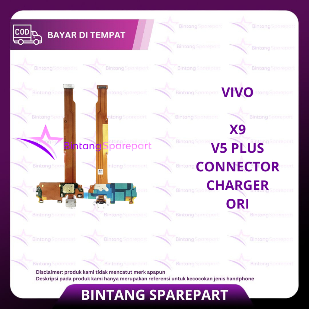 FLEXIBEL VIVO X9 / V5 PLUS + CONNECTOR CHARGER ORI