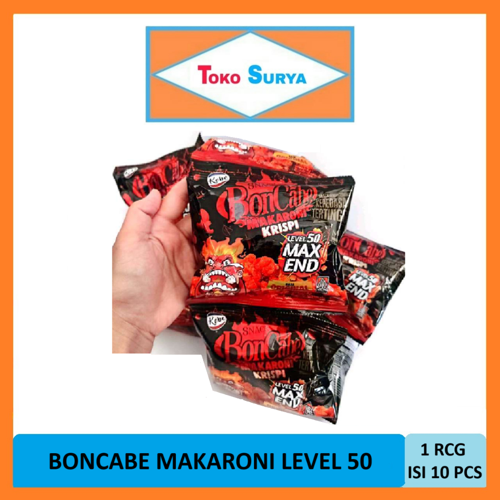 

Bon Cabe Makaroni Krispi Level 50 MAX END 10 Pcs x 20 Gr