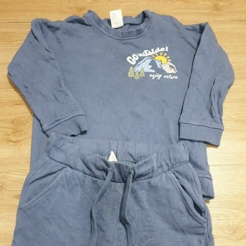 preloved 1 set sweatshirt anak hnm