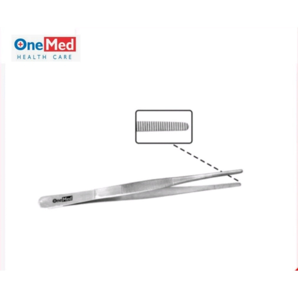 OneMed/Sella Pinset Bedah Anatomi Stainless Steel