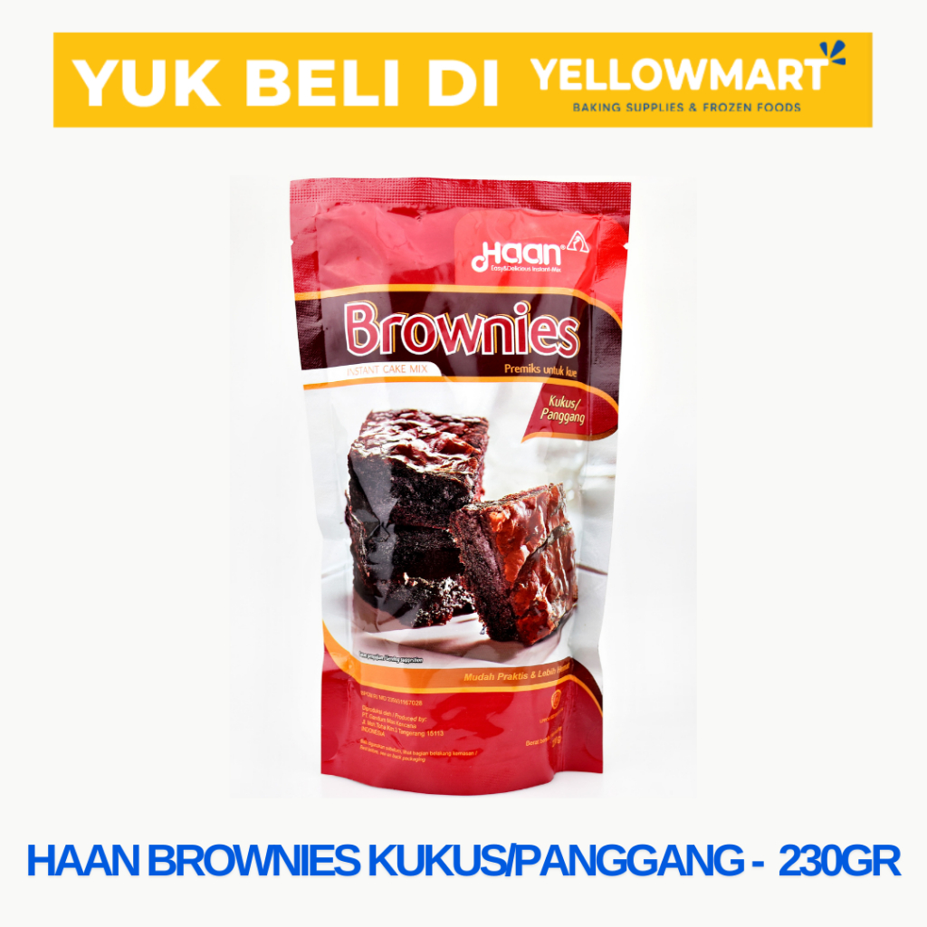 

Haan Brownies Instant Cake Mix Brownies Instant - 230gr