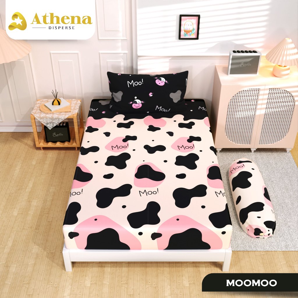 Athena Disperse Sprei Uk 90 x 200 T 20 / Sprei Motif Bunga / Abstrak / Karakter / Bola