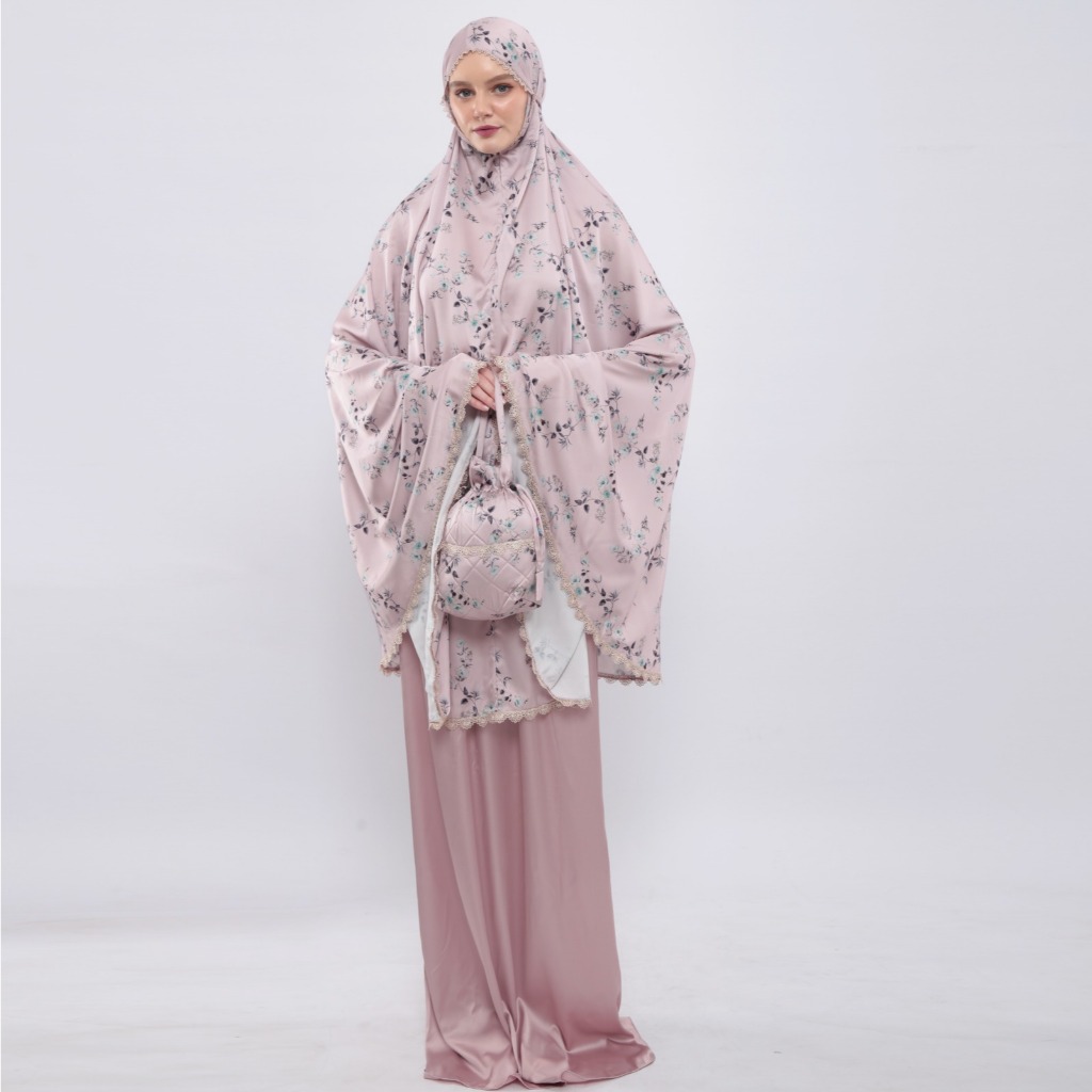 Mukena Ruby Silk Motif Premium by POETI