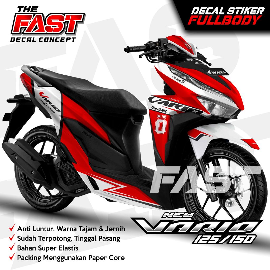 TERBARU Decal Sticker Vario Full Body All New 150 125 Tahun 2018 2019 Ohlins Racing Stiker Motor Hon