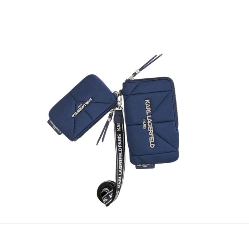 

Karl Lagerfeld Voyage Double Zip Lanyard Navy