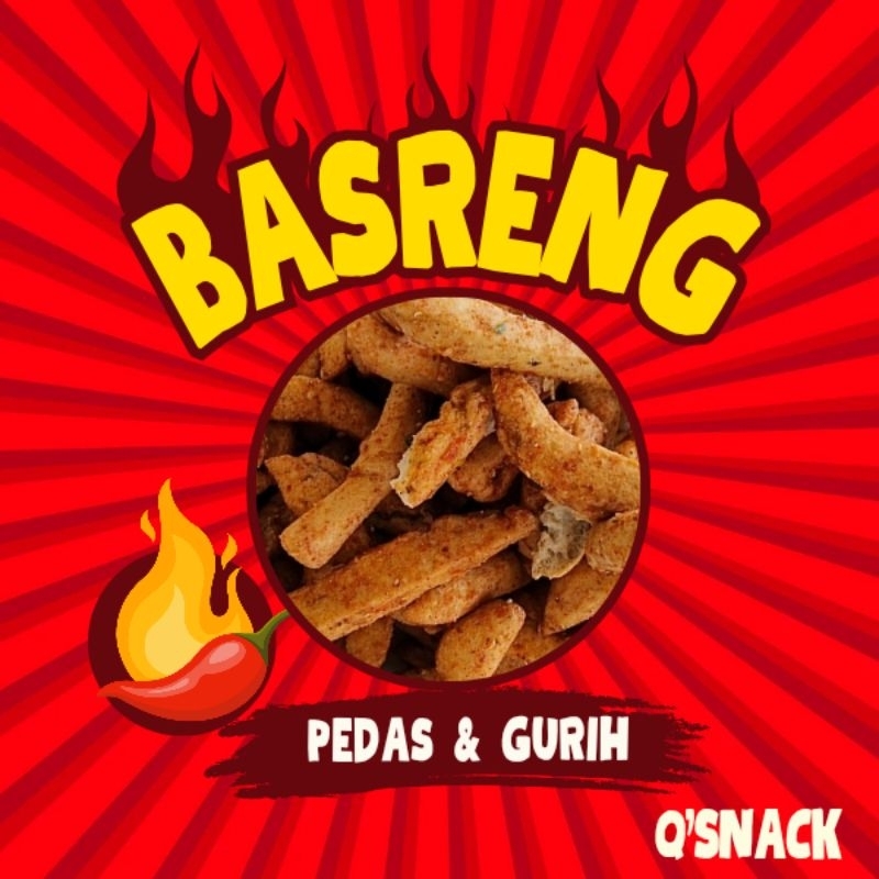 

QSNACK BASRENG BAKSO GORENG 500GR GURIH PEDAS RENYAH
