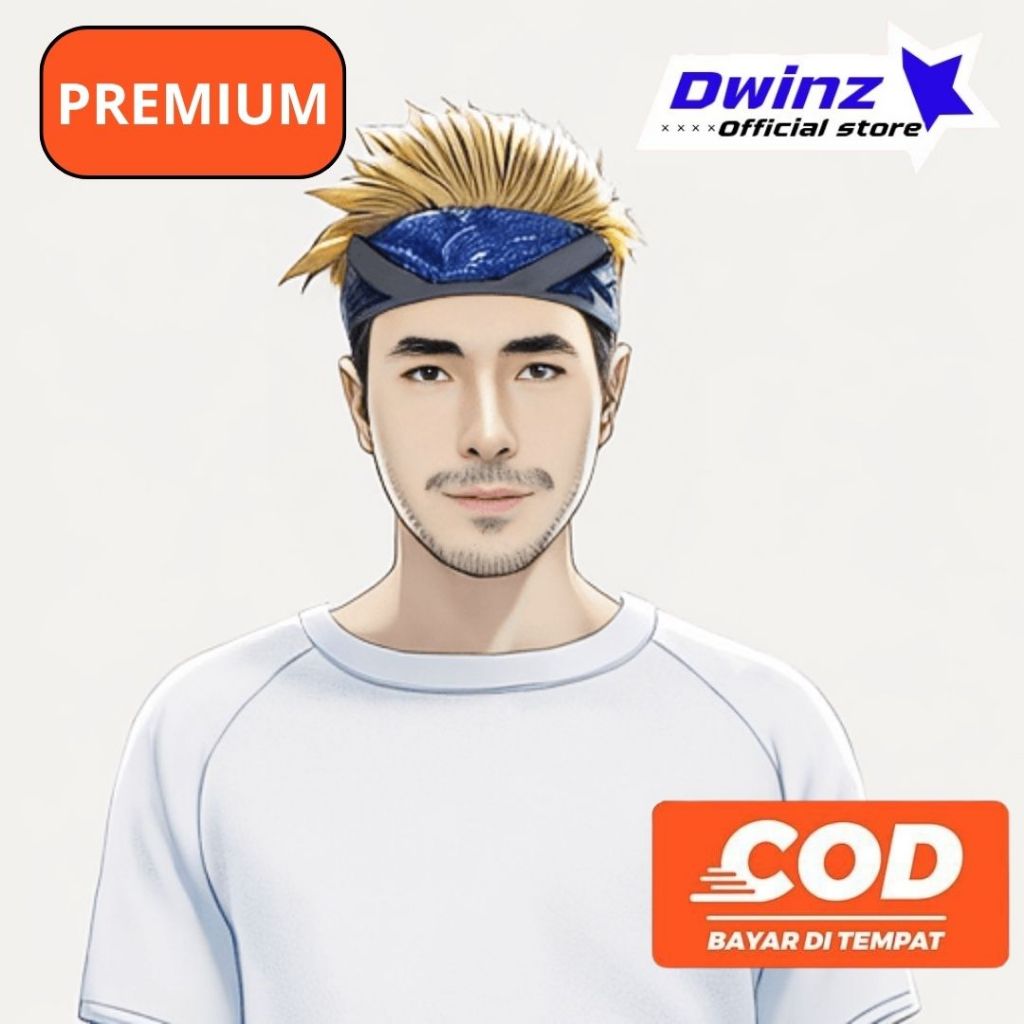 wik rambut pria Premium motif paisley rambut palsu cowok