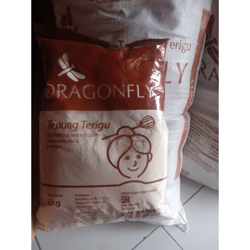 

terigu merk dragon fly 1kg