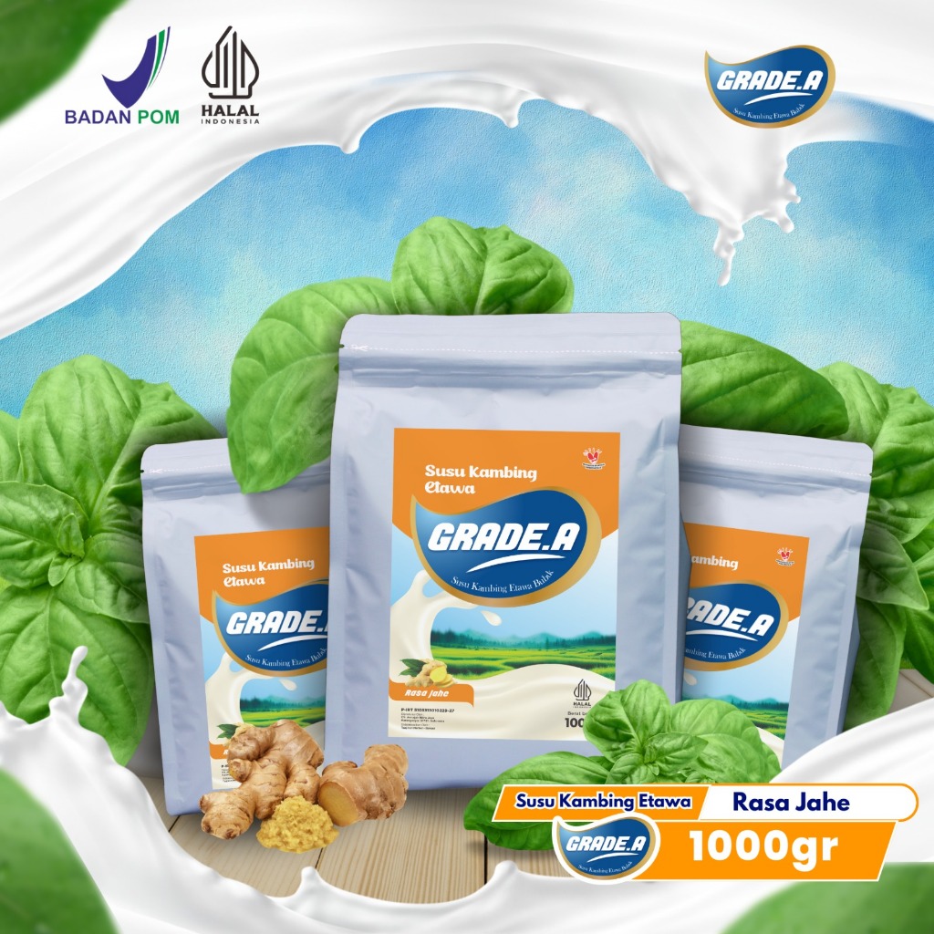 

SUSU KAMBING ETAWA GRADE A RASA JAHE KEMASAN 1KG