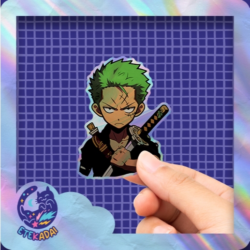 

Stiker Hologram Anime One Piece Zero Pose