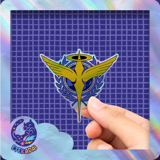 

Stiker Hologram Anime Gundam Celestial Being