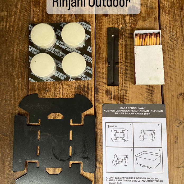 Promo 1 Set Kompor Parafin ParaPadat M Outdoor Survival Tool Kit TNI POLRI bukan Nesting
