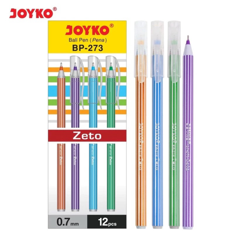 

Pulpen Pena Balpoint Joyko Zeto BP-273 (Lusinan)