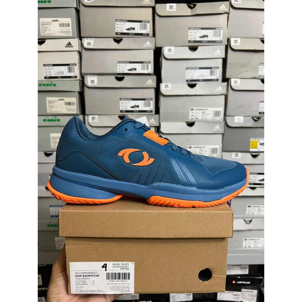 Astec Igor Badminton Teal/Orange Men Shoes Original