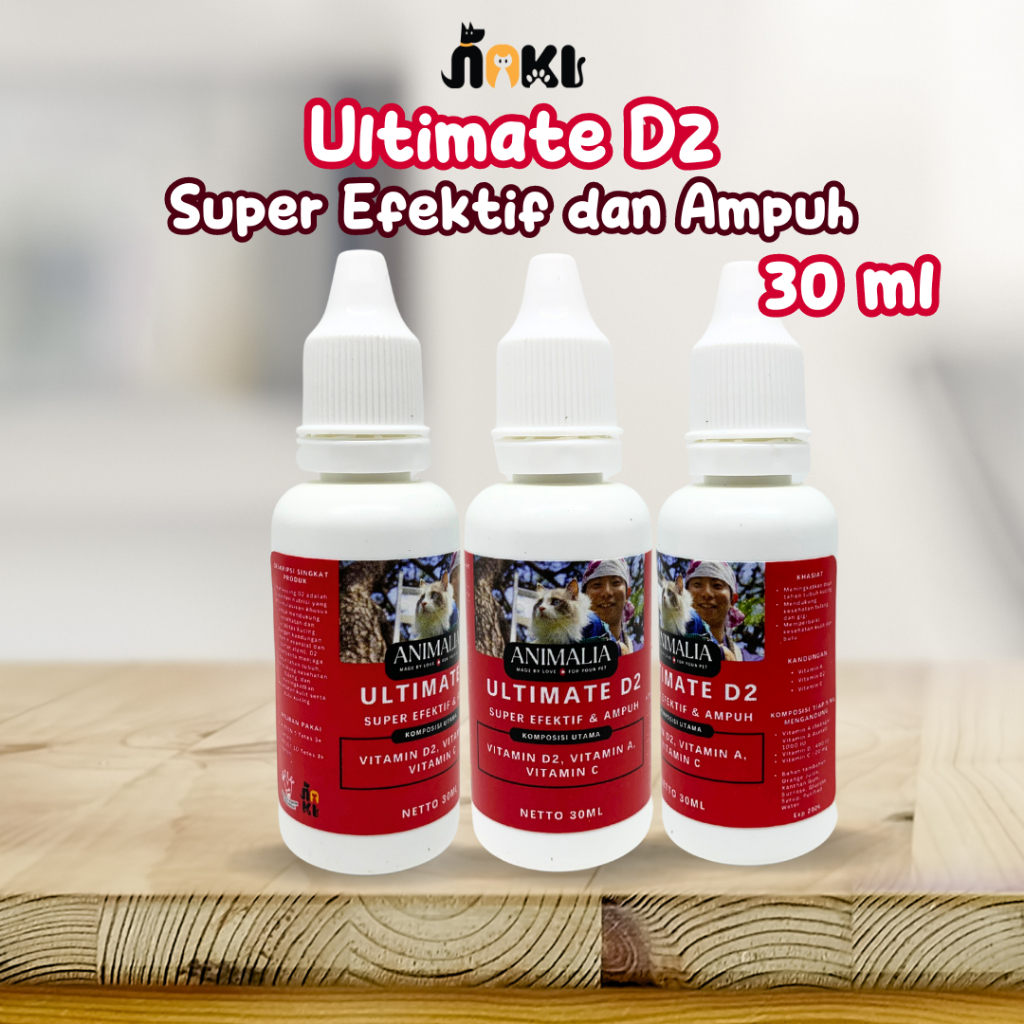 OBAT KUCING VITAMIN D2 ANTI FLU CALICI PANLEU DIARE VITAMIN KUCING ANTI VIRUS SUPER D2 OBAT FLU BERA