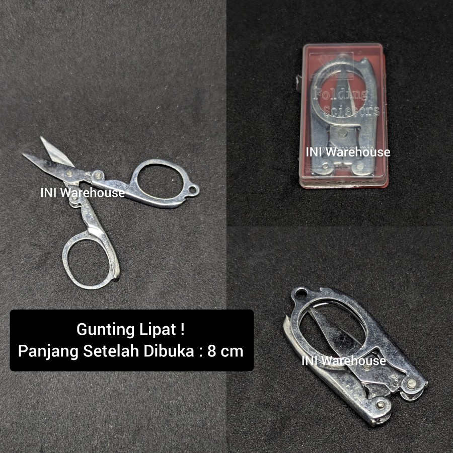 

Gunting Lipat Saku Mini Kecil Stainless Steel Folding Scissor Scissors