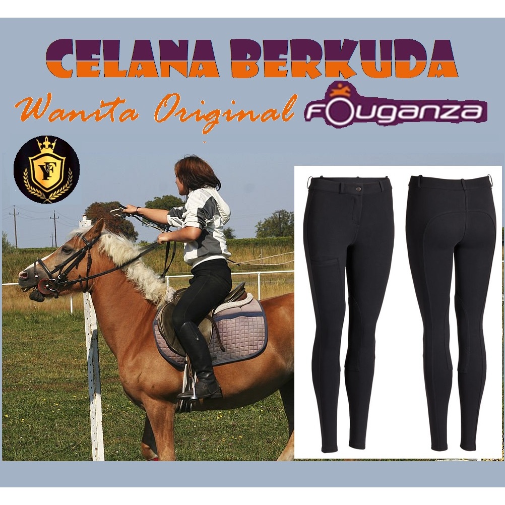Celana Berkuda Wanita Jodhpur Fouganza Celana Berkuda Penunggang Kuda Elastis Original