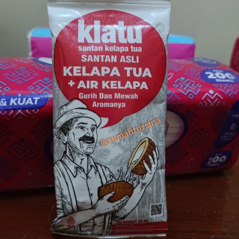 

Santan Kelapa Klatu | Santan Asli Kelapa Tua 65 ml