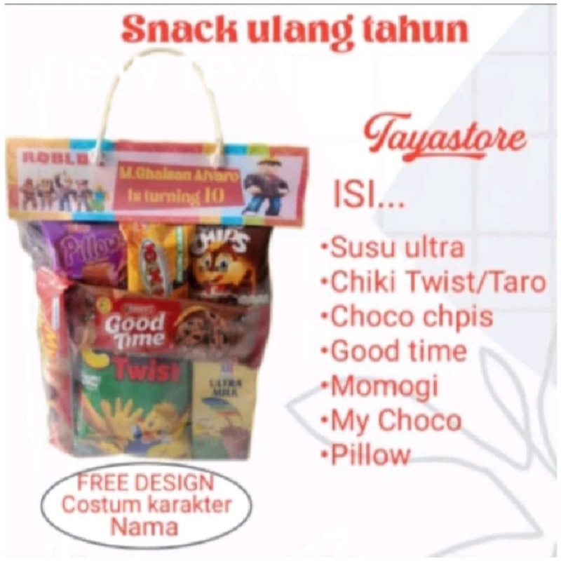 

40pcs Paket Snack Ulang Tahun / Bingkisan Ulang Tahun / Hampers Ulang Tahun