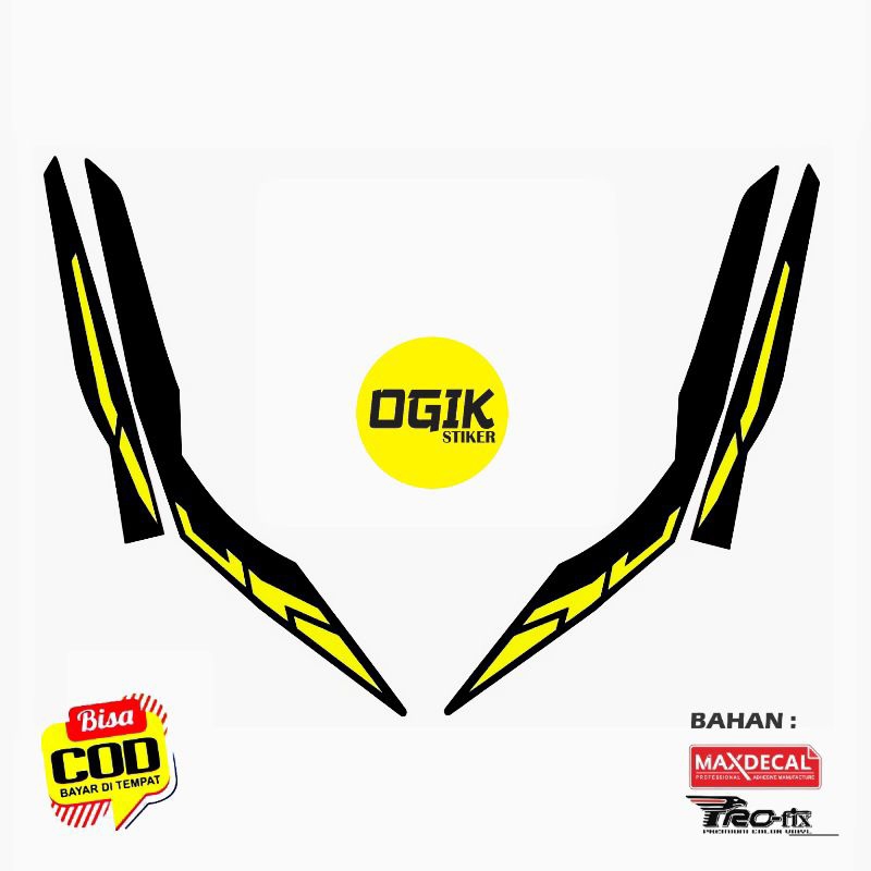 STICKER LAMPU MOTOR HONDA VARIO LED/STIKER ALIS VARIO LED 125 150