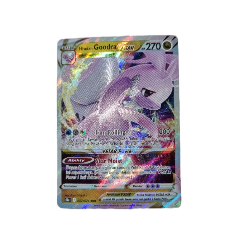 Hisuain Goodra Vstar  s10al 057/071 RRR Pokémon TCG Indonesia