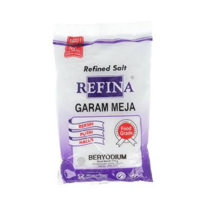 

garam refina 1 pack berat 500grm