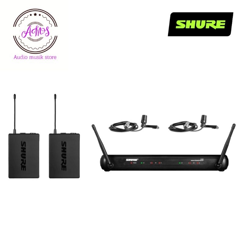 SHURE SVX 188 CVL/WIRELESS MICROPHONE SHURE SVX188 CVL/MIC WIRELESS DOBLE CLIPON SHURE SVX 188CVL