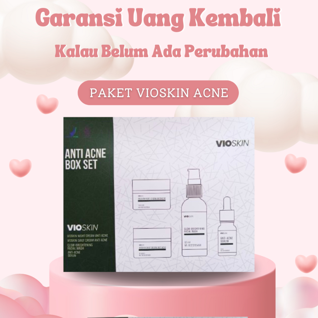 PAKET VIOSKIN ANTI ACNE Cepat Sekali Menghilangkan jerawat membandel Jerawat batu, jerawat air, jera