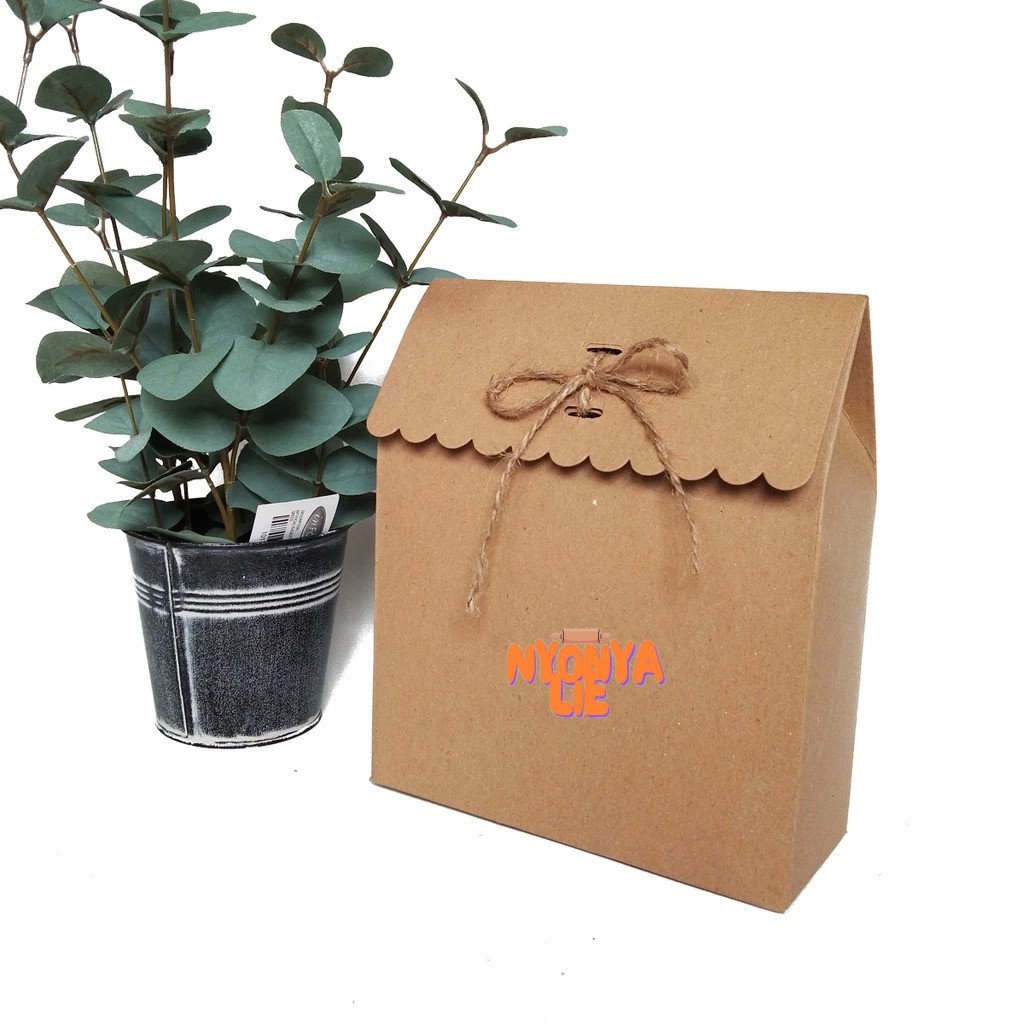 

CB07 Carla Box AME Paperbag Tali Rakit Goodie Brown Kraft Cookies Toples Kue Kering Dus Souvenir Hampers Nyonya Lie