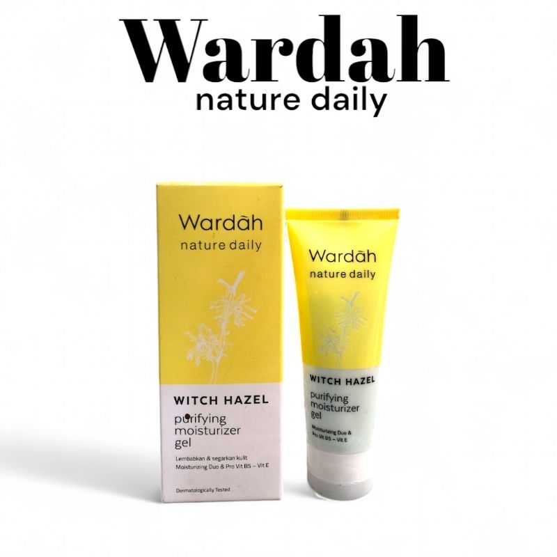 Wardah Nature Daily Witch Hazel Purifying Moisturizer gel 40 ml
