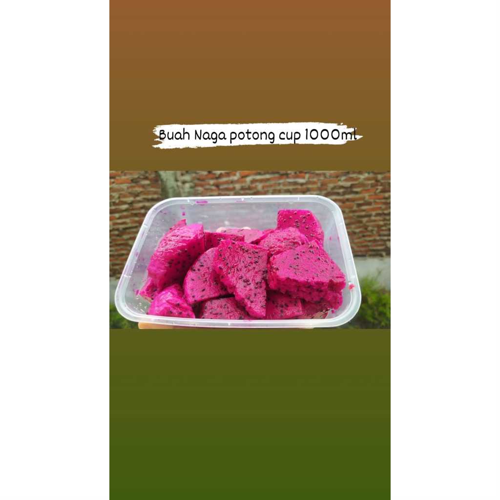 

buah naga merah potong | 1000 ml