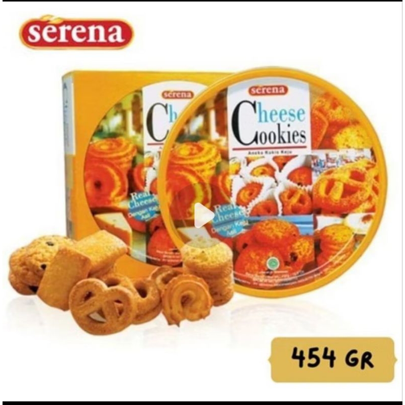 

Serena cheese cookies kaleng 454gr