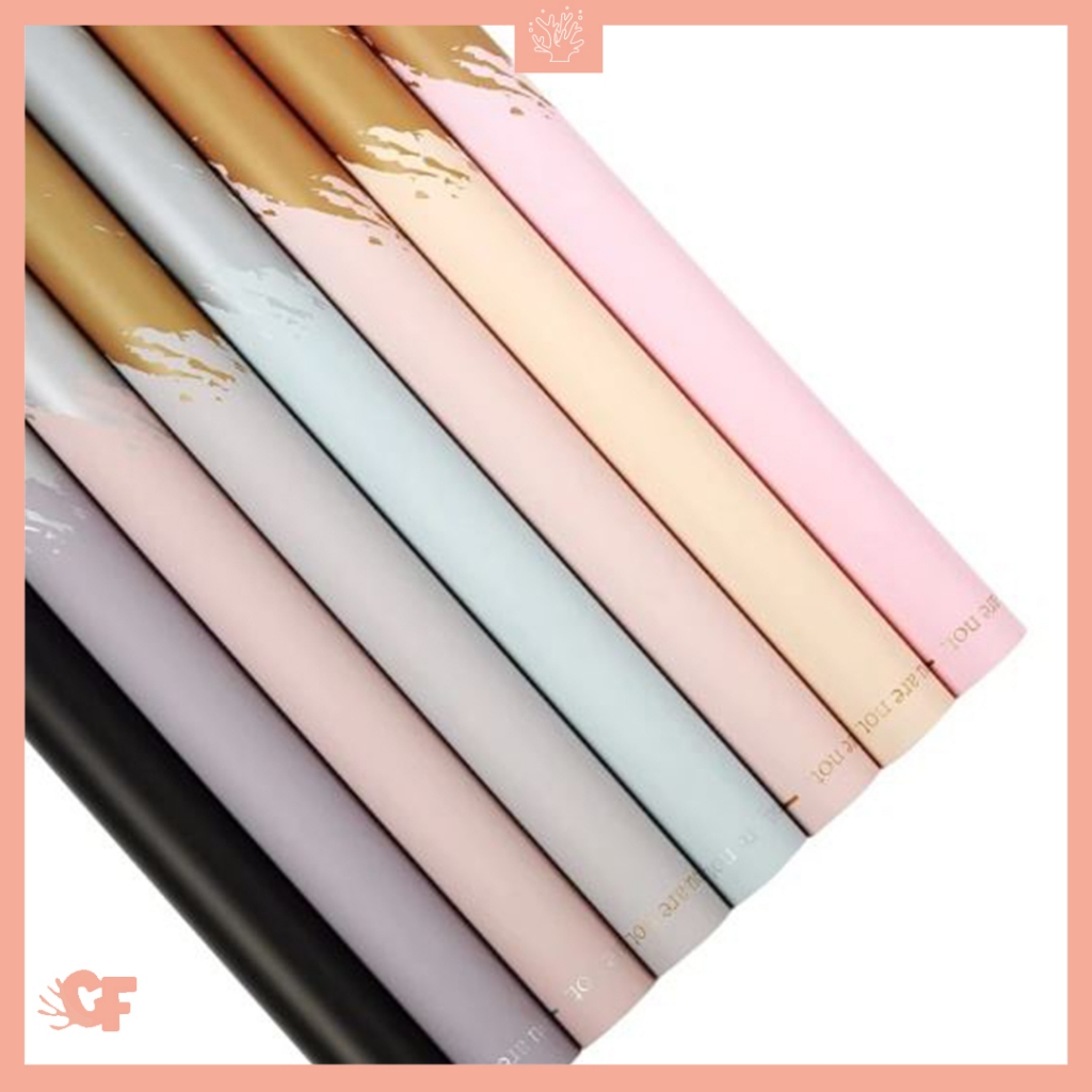 

20 LEMBAR Kertas Buket Bunga Paint Flower Wrapping Paper Cellophane KB6060