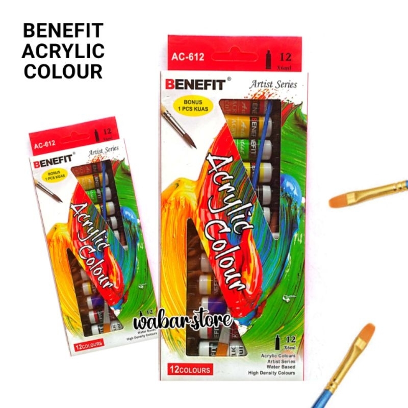 

Cat Akrilik 12 Warna BENEFIT