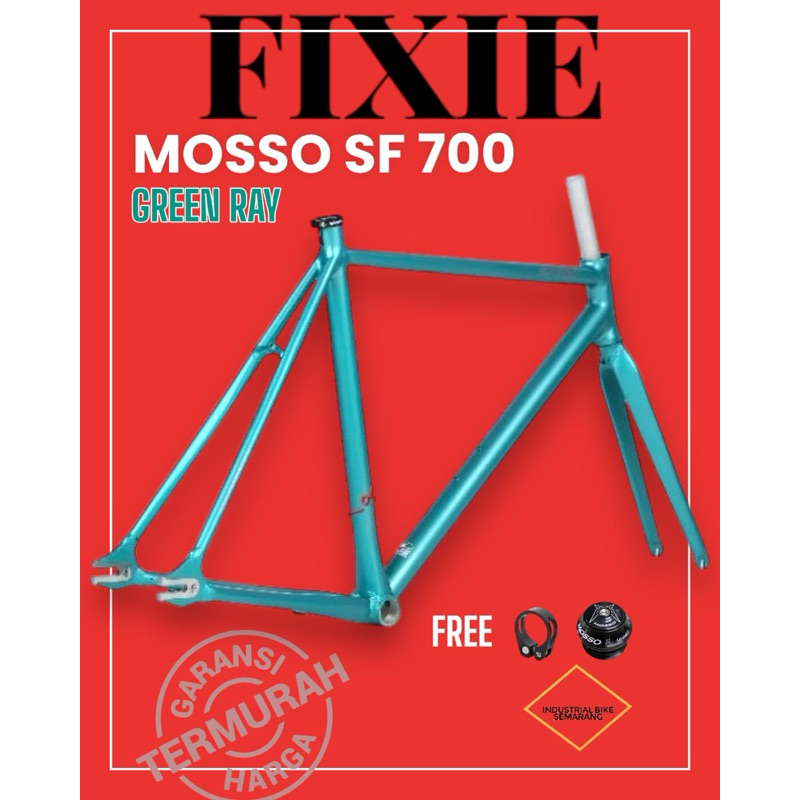 (( SF700 GREEN RAY )) Frame Sepeda Fixie Rangka Fixi Fixed Gear Bicycle Track Bike Alloy The Best El
