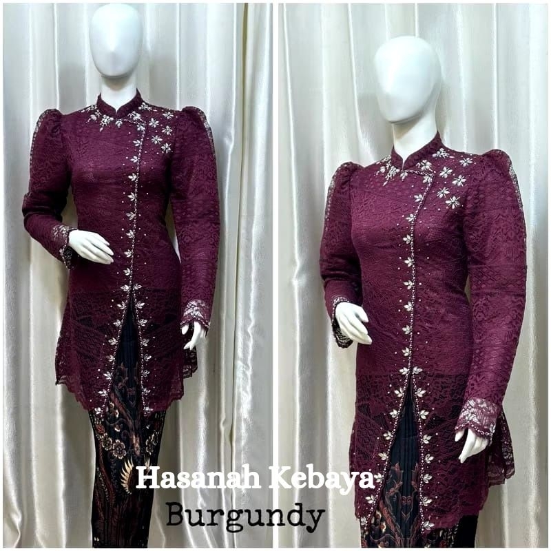 Tunik Brokat Payet Terbaru / Setelan Kebaya Brokat Payet / Kebaya Lamaran- Pesta - Wisuda / Kebaya C