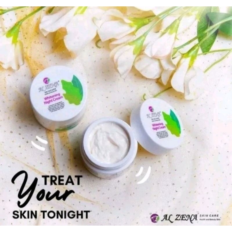 TERMURAH | KRIM MALAM PLATINUM 5x ALPHA ARBUTIN AMPUH MENCERAHKAN ALZENA SKINCARE