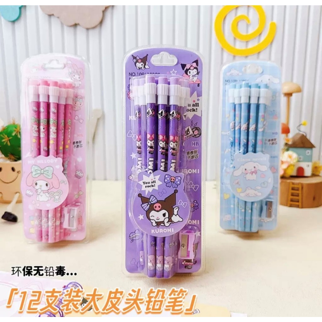 

[YY]Pensil Kayu Set Pensil 2B sanrio New Arivall007