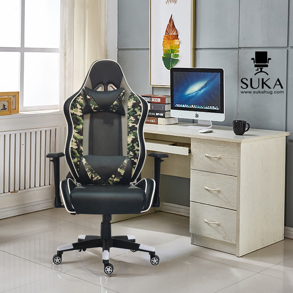 Kursi Gaming Army / Kursi Youtuber / Ergonomis Nyaman / Kursi Kantor